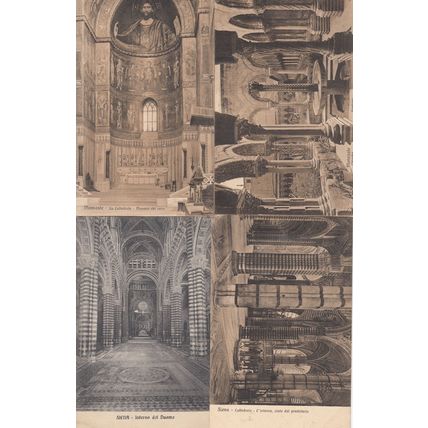 Siena Monreale 4x Cathedral Cattedrale Postcard s