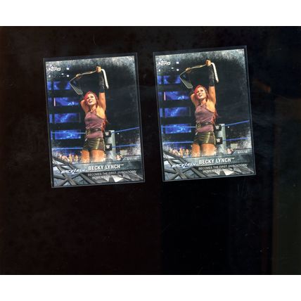 2017 Topps WWE: Backlash Wrestling Card - Becky Lynch w/ Belt - WWE-5 NM