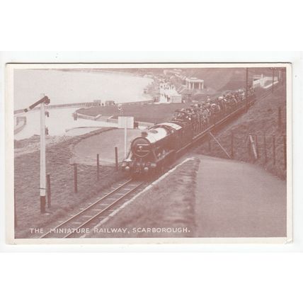The Miniature Railway Scarborough Postcard Yorkshire Graphic Series
