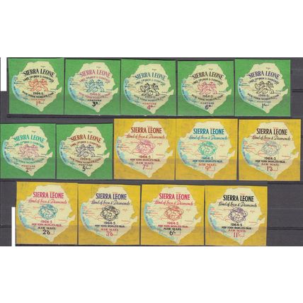 Sierra Leone 1964 Michel 251 - 264 Neuf ** Cote (2001) 4.20 Euro Foire New York