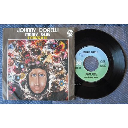 Johnny Dorelli Mamy Blue/E Penso A Te 1971 7inch single Pop Ita