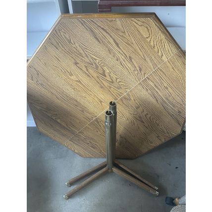 3 1/2 foot Octagon Table with Removable Metal Legs Kitchen Dining Room School