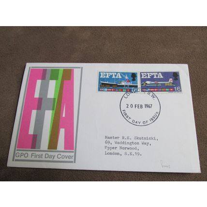 1967 GB FDC Cover - EFTA European Free Trade Association
