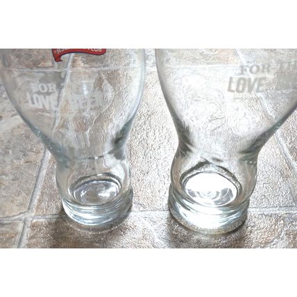 Vintage Samuel Adams Boston Lager For the Love of Beer Glasses Set of 2