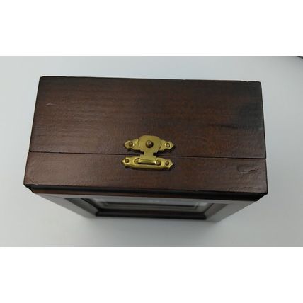 Wooden Golf Shadow Box 4.5”x4.5”x2.5” Men’s Jewelry Box/Case Vintage & Unique!