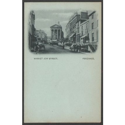 Market Jew Street, Penzance, Cornwall, c.1900 - Blum & Degen Postcard