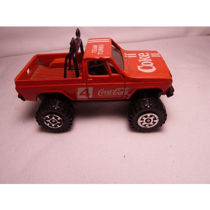 Vintage 1988 Hartoy Team Turbo Coke Red Pick Up Truck 1:64