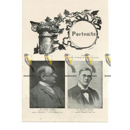 Sydney Grundy, Brandon Thomas, Authors, Book Illustration (Print), 1895