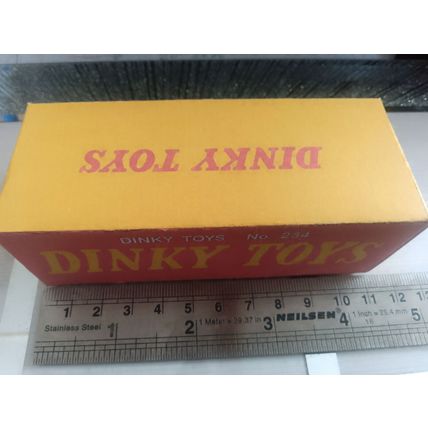 Dinky No234 Ferrari Racing Car - Early No Picture Replica / Repro Box
