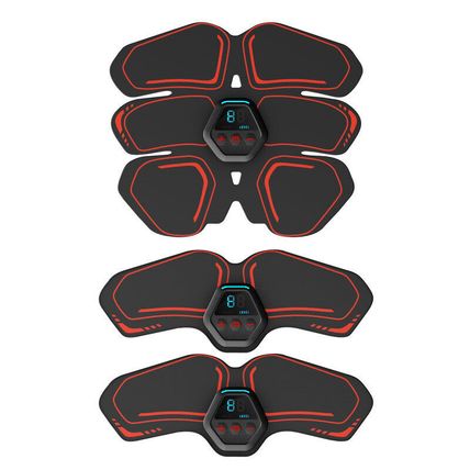 Rechargeable EMS Abdominal Muscle Toning Trainer ABS Stimulator Toner Fitness