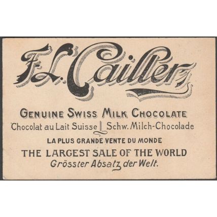 Luzern - Kapellbrücke - Cailler's Milk Chocolate, c.1905-10 - Trade Card
