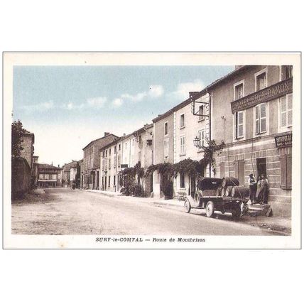 42 - SURY le COMTAL - Route de Montbrison - Hotel Brun - Damon