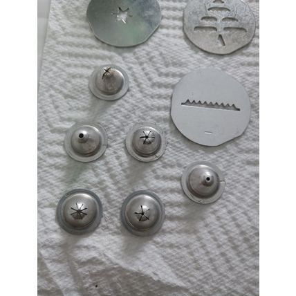 Cooky Press And Cake Decorator 19 Piece Aluminum Set - Sears - Vintage