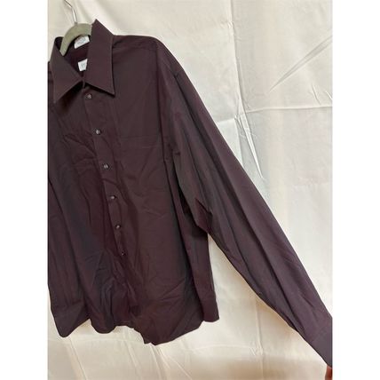 Concepts by Claiborne Men's Plum Purple Dress Shirt Size 17 Long Sleeve