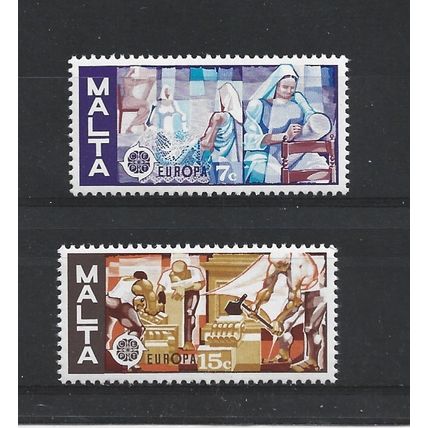 Malta.1976 Europa set of 2.Mounted Mint.May25