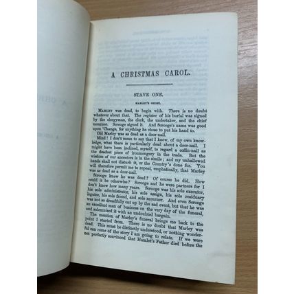 1912 CHARLES DICKENS "CHRISTMAS BOOKS PICTURES ITALY AMERICAN NOTES" BOOK (P6)