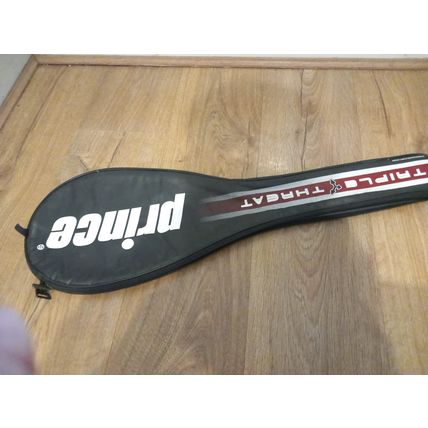 Prince Triple Threat Squash Racket Bag Head Cover Red White