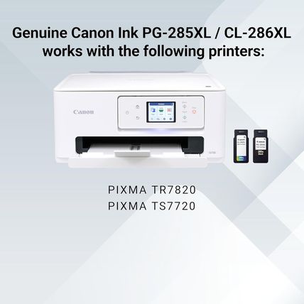 Canon PG-285 XL / CL-286 XL Genuine Ink Value Pack (2 Cartridges), Compatible wi