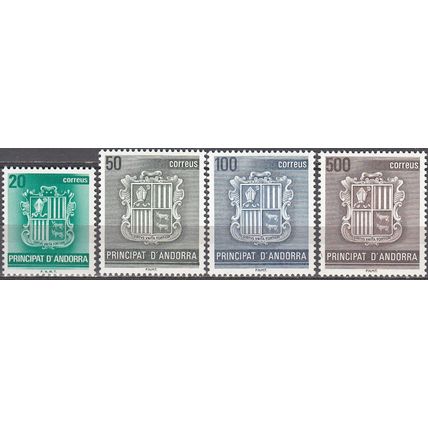 Andorra Español 1988 Michel 205 - 208 Neuf ** Cote (2008) 15.20 € Armoiries