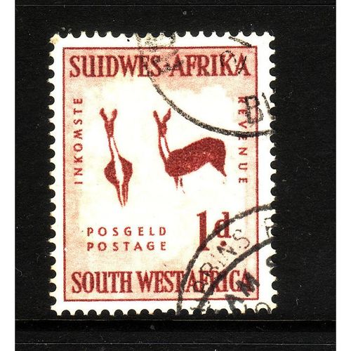 SOUTH WEST AFRICA 1954 SG154 1d TWO BUCKS FINE USED