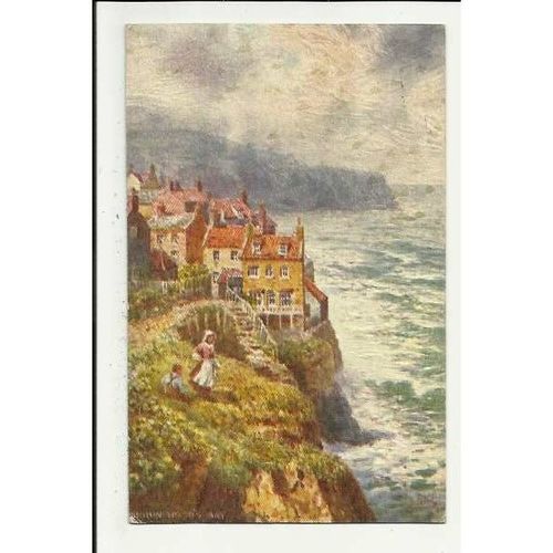7774 Yorkshire ROBIN HOOD's BAY Tuck Oilette Postcard