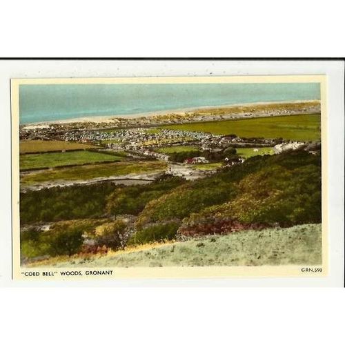 Wales GRONANT Coed Bell Woods Postcard by Marimex (GRN.598)