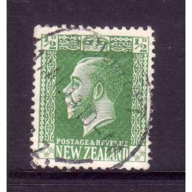 NEW ZEALAND 1915 SG 435 1/2d GREEN FINE USED#4