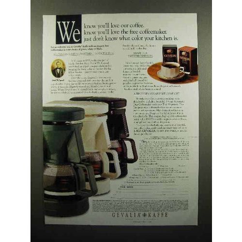 1997 Gevalia Coffee Ad - We Know You'll Love