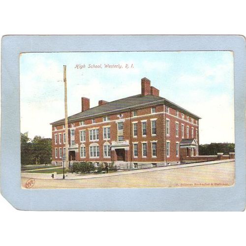 Rhode Island Westerly High Schol Street Scene Intersection~1000