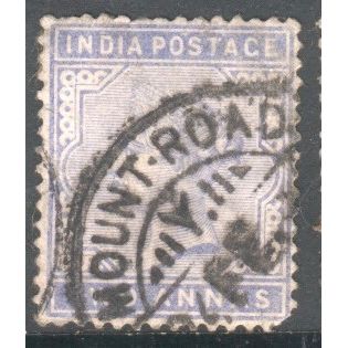 India stamps 1882 - SG 91 - QV 2a blue used