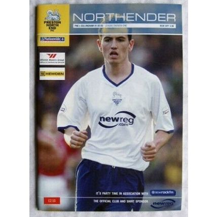 2003 programme Preston North End v. Gillingham