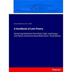 A Handbook of Latin Poetry