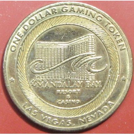 Mandalay Bay. $1 Casino Token. Las Vegas, NV. T10.