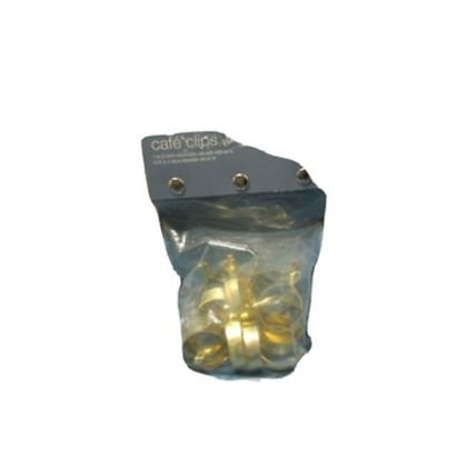 Essential Home 1" Cafe Round Clips Set of 14 gold
