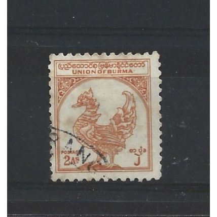 Burma.SG104 2a Hintha (legendary bird) (Orange).Fine Used.Jul25d