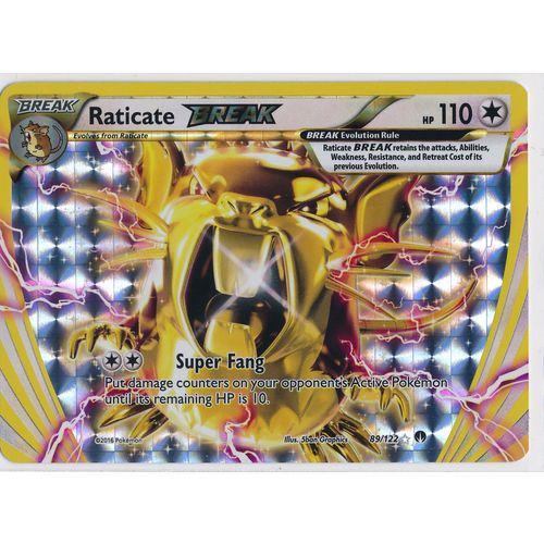 Pokemon XY BREAKPoint #089/122 Raticate BREAK