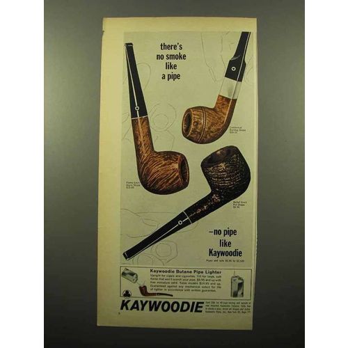 1964 Kaywoodie Pipes Ad - Centennial Bulldog Shape +