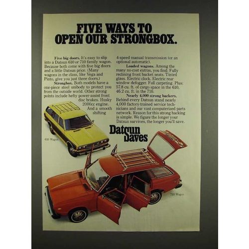 1976 Datsun 610 Wagon, 710 Wagon Ad