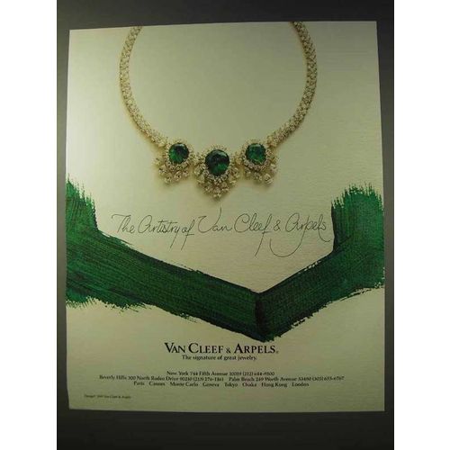 1987 Van Cleef & Arpels Jewelry Ad