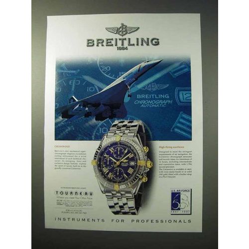 1997 Breitling Crosswind Chronograph Watch Ad