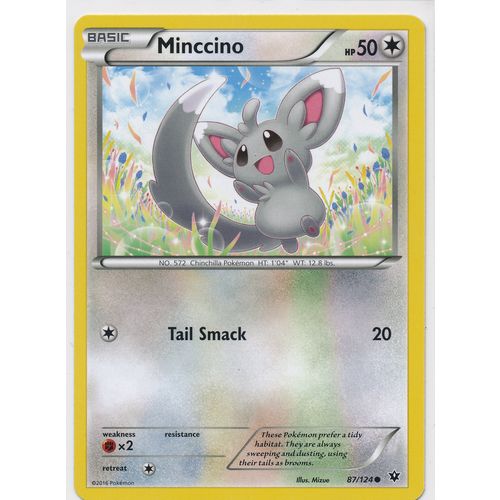 Pokemon XY Fates Collide 87/124 Minccino