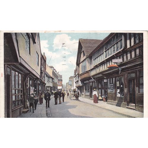 Worcester, Old Houses Fryer Street , Worcestershire Postcard (WOR76010)