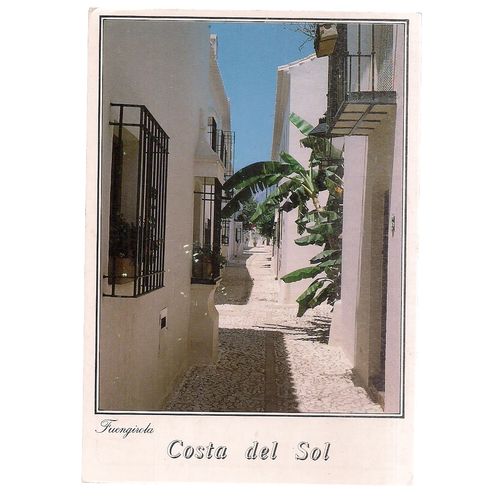 FUENGIROLA, COSTA DEL SOL , SPAIN used postcard 1989 postmark =