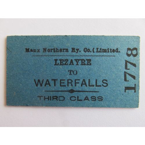Manx Northern Railway Lezayre - Waterfalls Ticket