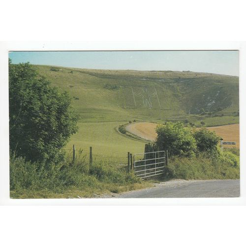 The Long Man Wilmington South Downs Sussex Postcard 018