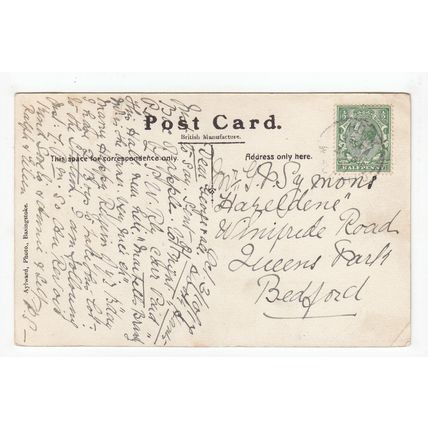 Tylney Hall Rotherwick Winchfield Postcard 1917 Hampshire
