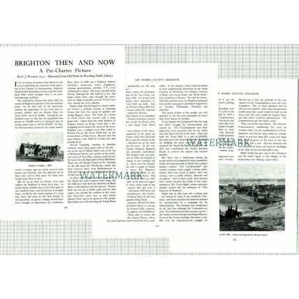 (6612) Brighton Sussex - 1954 Article