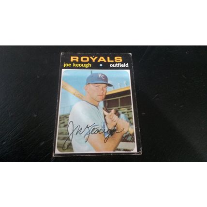 1971 Topps Card # 451 Joe Keough Good (2) Kansas City Royals
