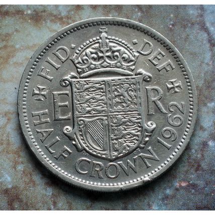 1962 Queen Elizabeth II Cupro-Nickel Half-crown British English