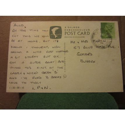 multiview, NORFOLK BROADS used postcard by J Salmon 1976 pm =